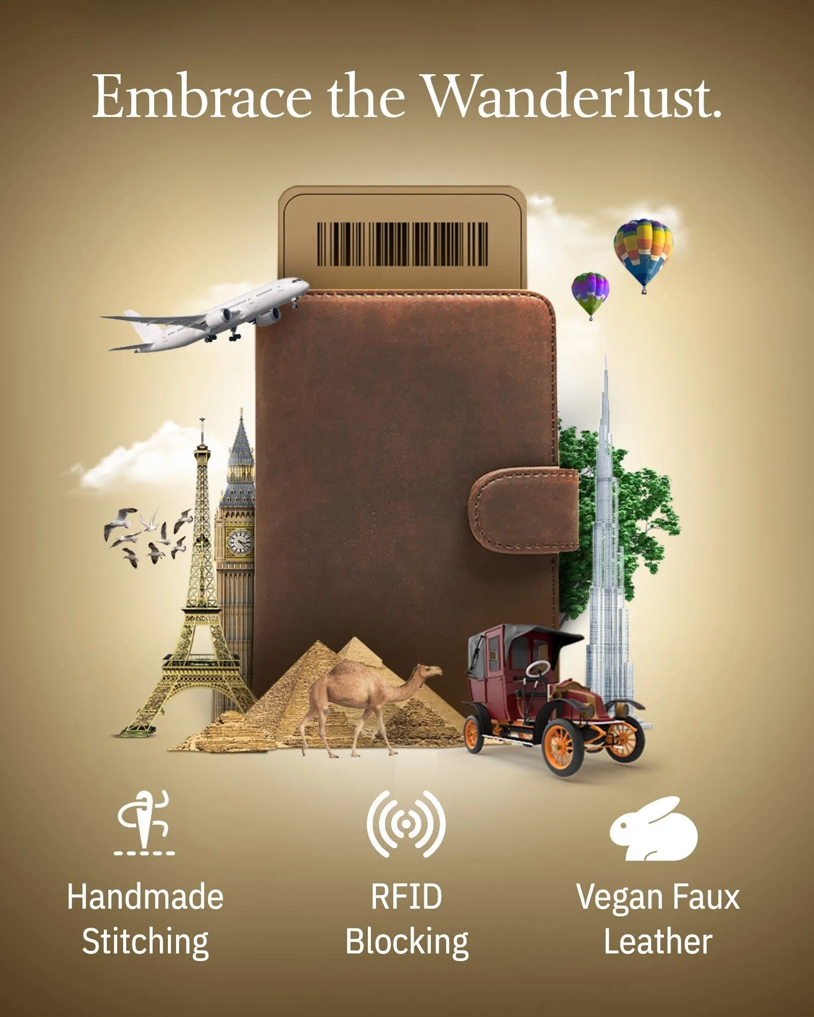 Vegan Leather Passport Holder - Image 28