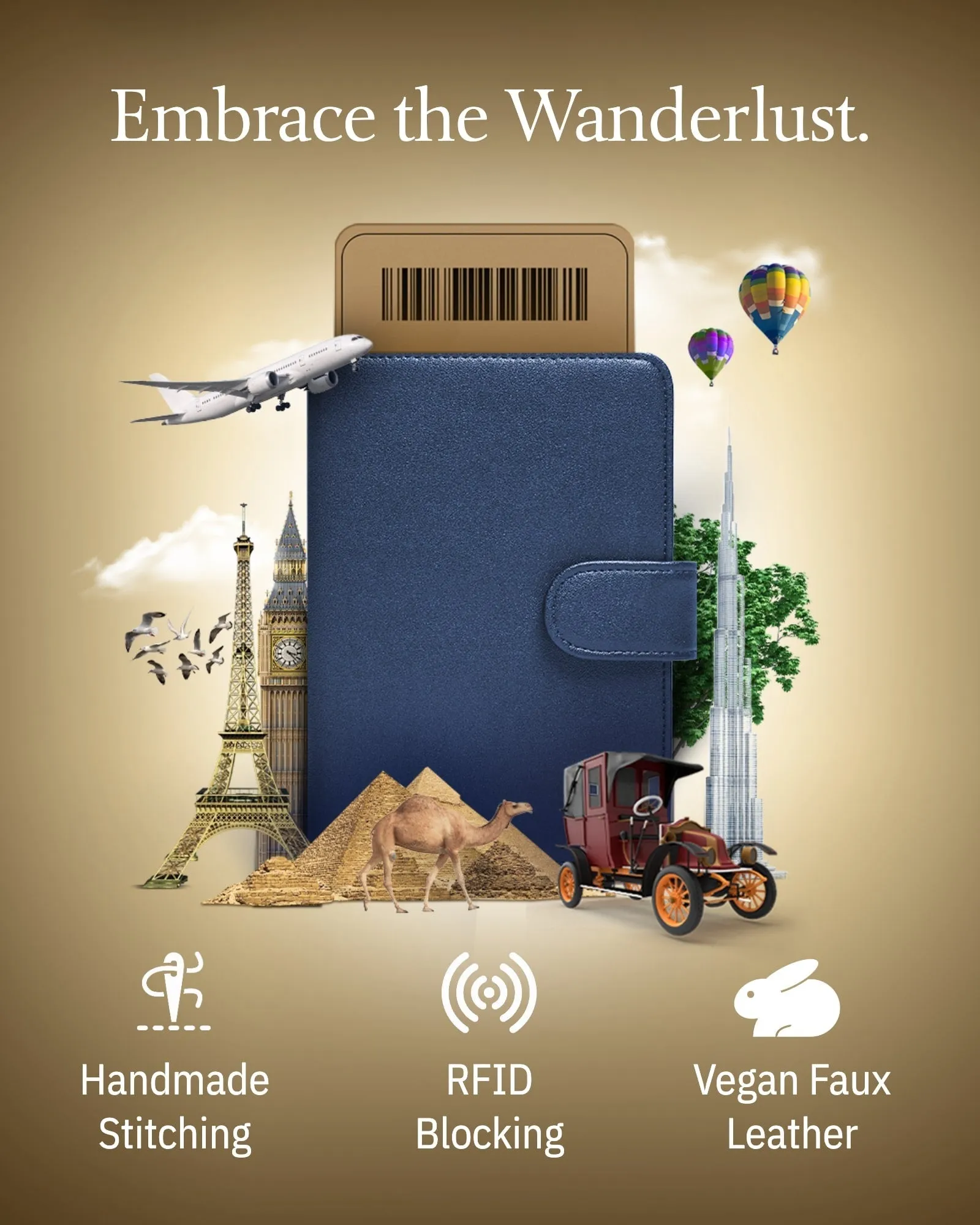 Vegan Leather Passport Holder - Image 7
