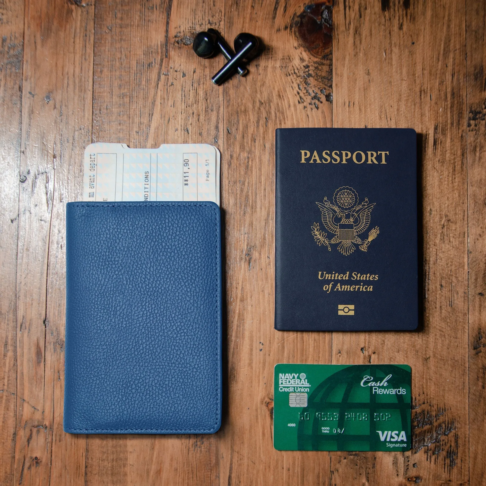 Passport Wallets - Boarding Pass, Cards, Cash, Coins, AirTag (American Flag optional) - Image 37