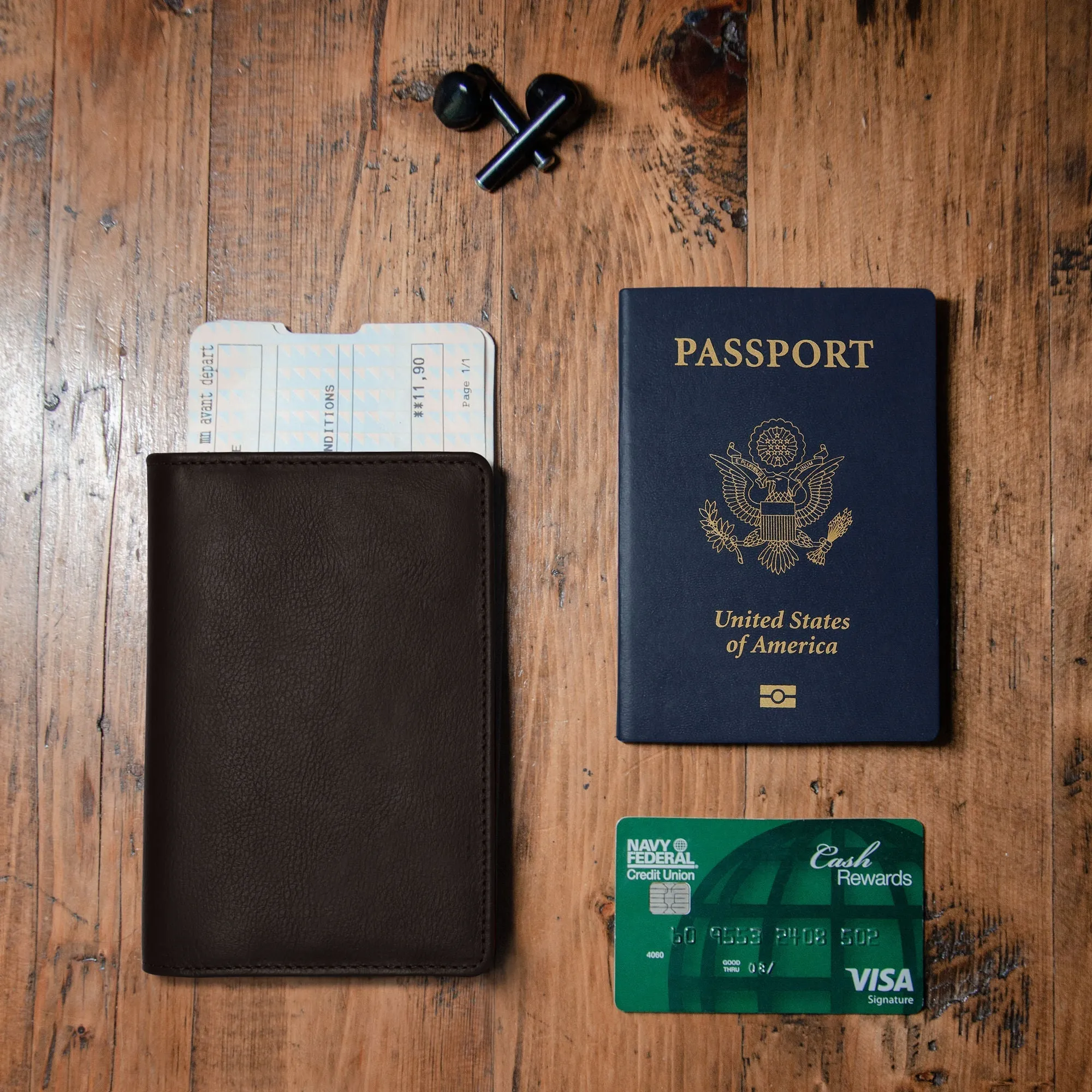 Passport Wallets - Boarding Pass, Cards, Cash, Coins, AirTag (American Flag optional) - Image 38