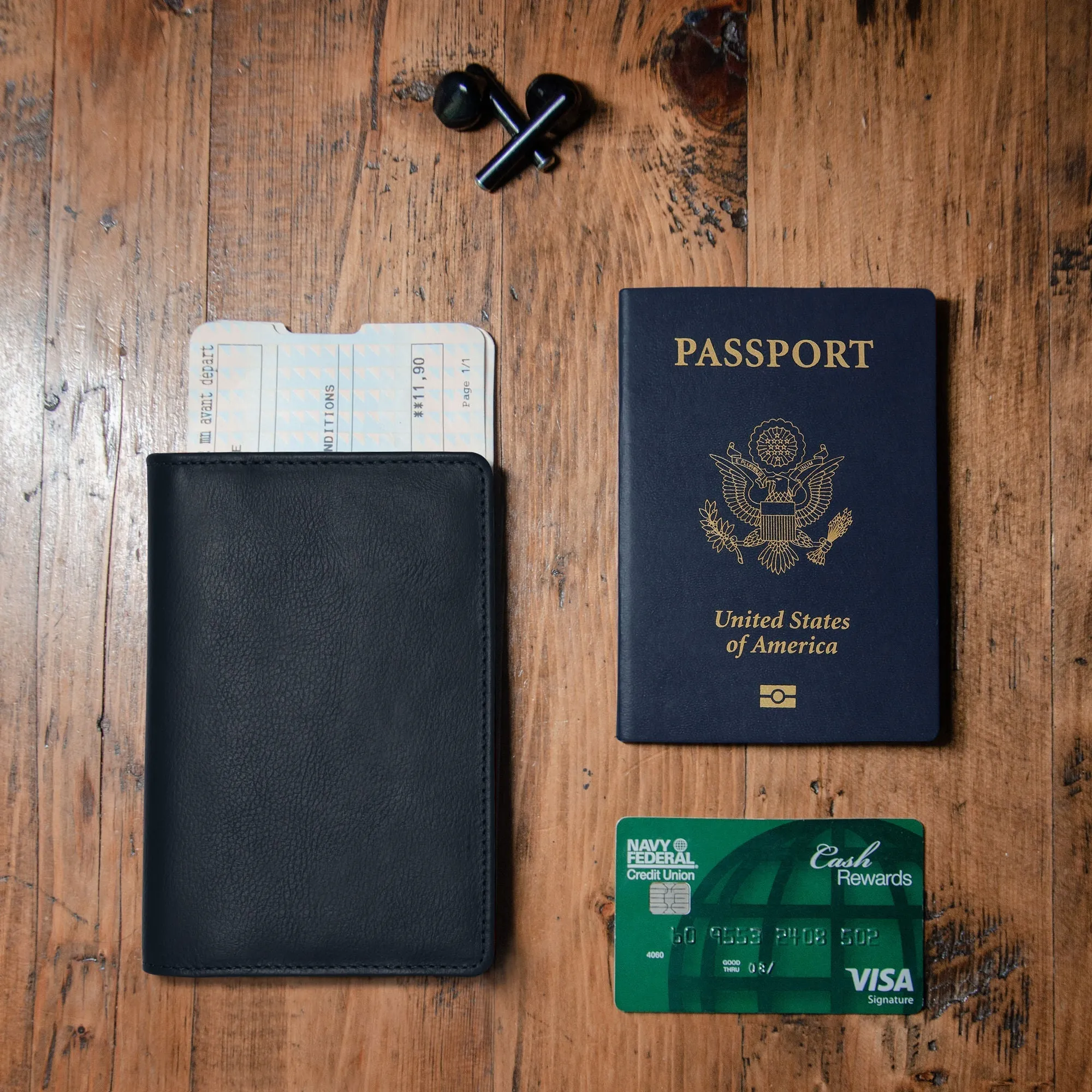 Passport Wallets - Boarding Pass, Cards, Cash, Coins, AirTag (American Flag optional) - Image 39