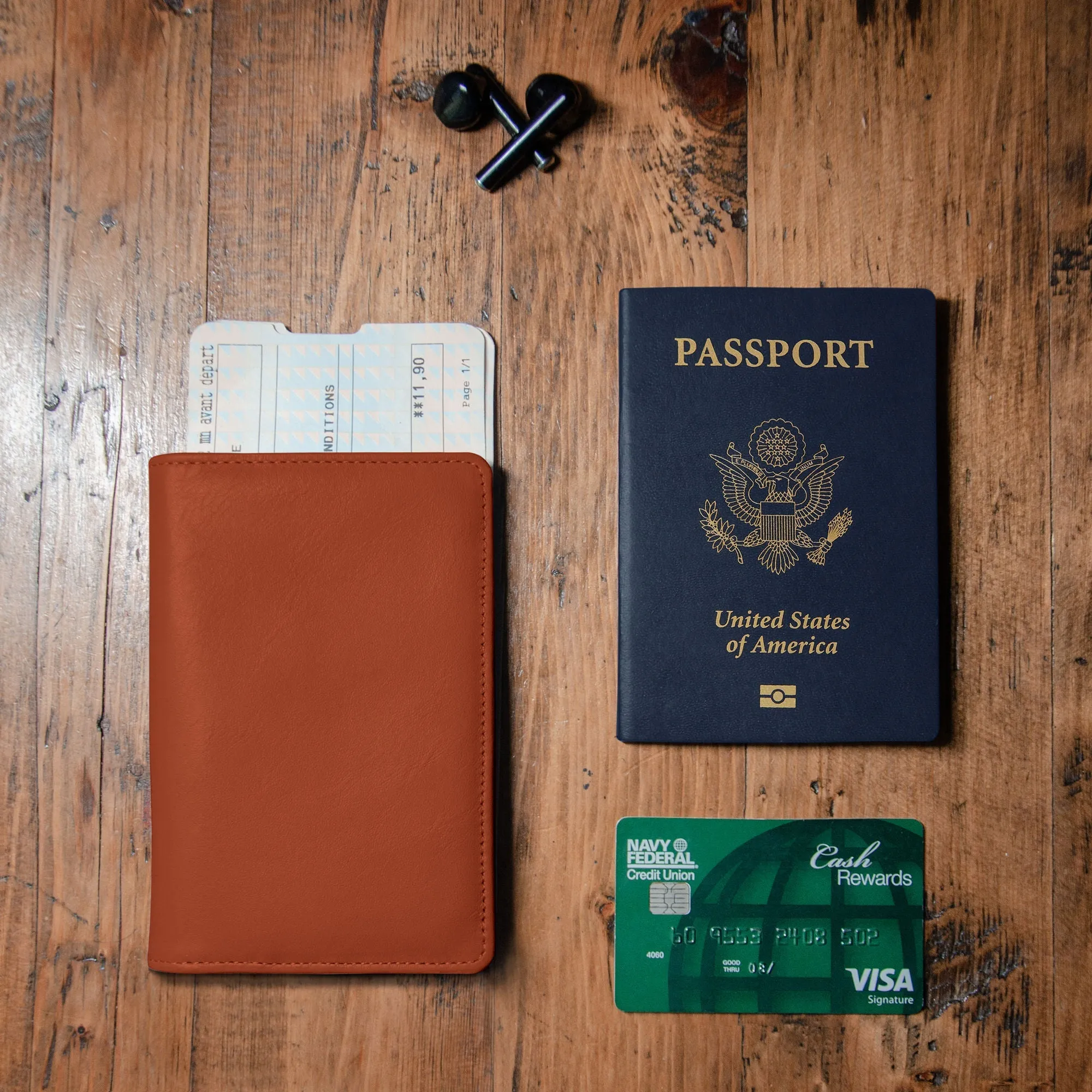 Passport Wallets - Boarding Pass, Cards, Cash, Coins, AirTag (American Flag optional) - Image 40