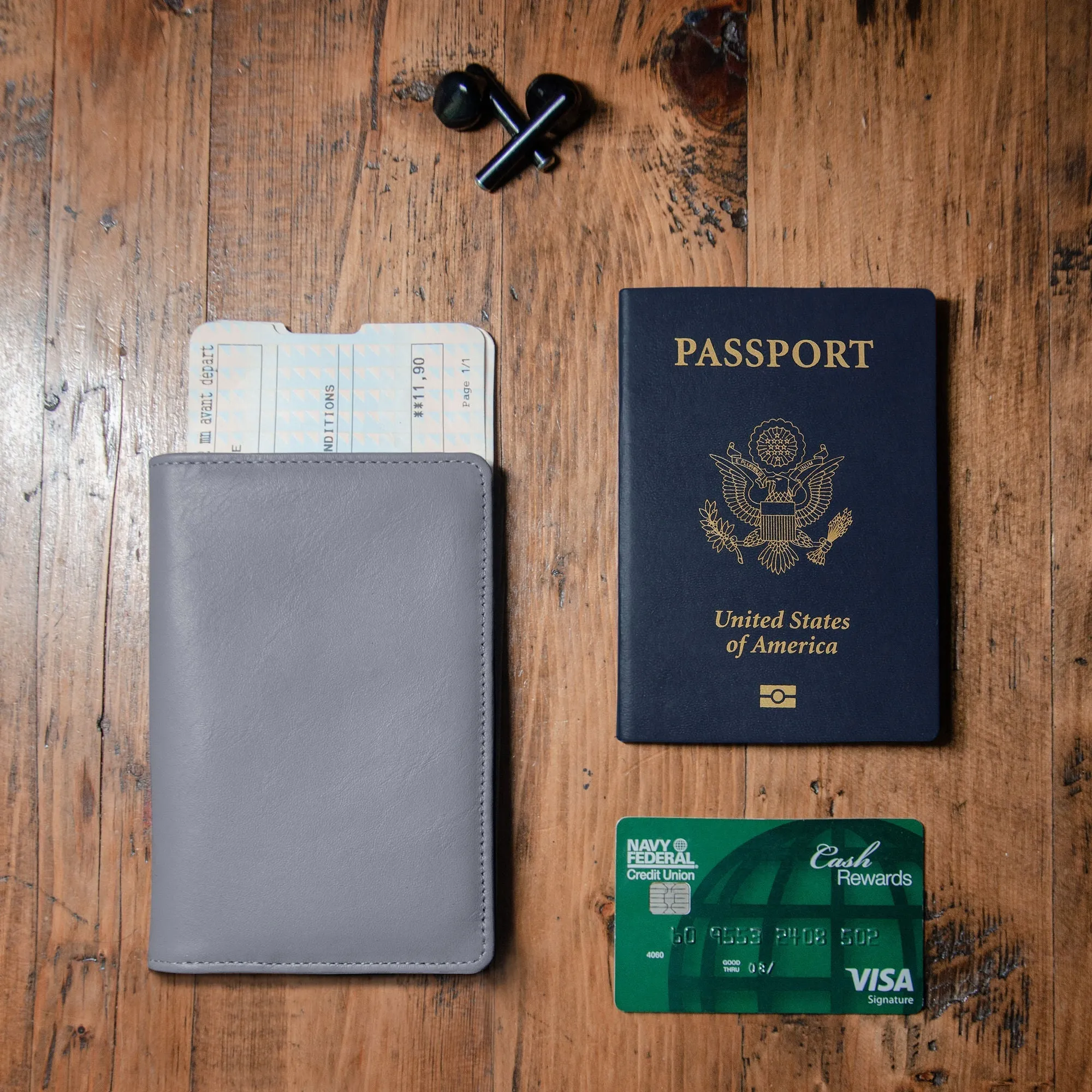 Passport Wallets - Boarding Pass, Cards, Cash, Coins, AirTag (American Flag optional) - Image 43