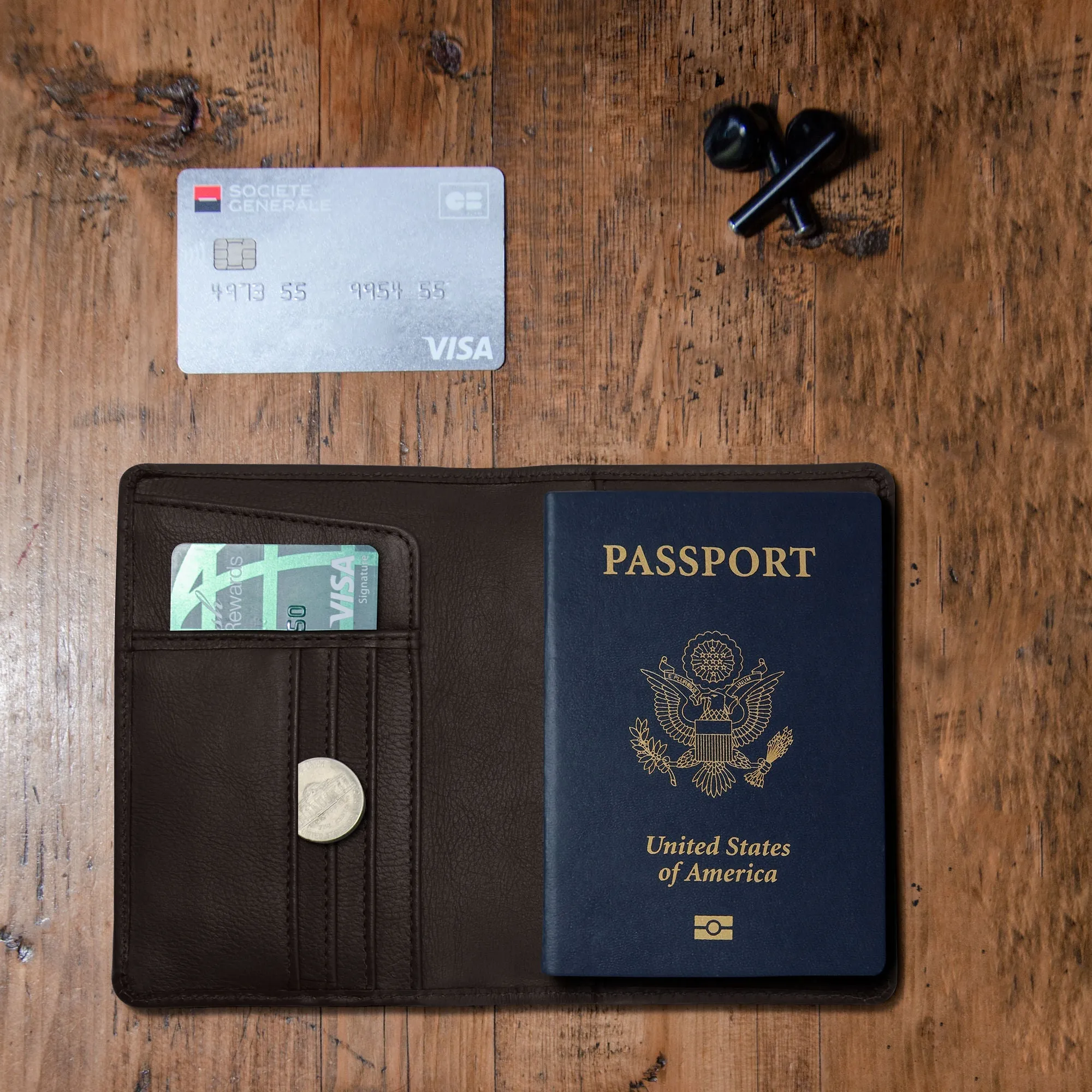 Passport Wallets - Boarding Pass, Cards, Cash, Coins, AirTag (American Flag optional) - Image 47