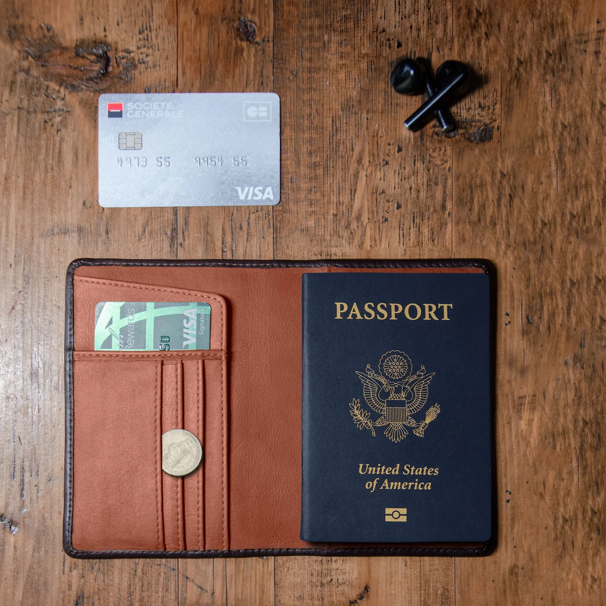Passport Wallets - Boarding Pass, Cards, Cash, Coins, AirTag (American Flag optional) - Image 49