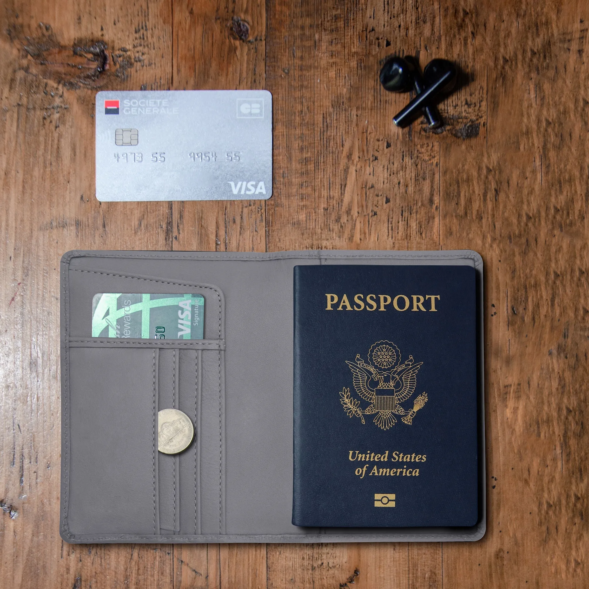 Passport Wallets - Boarding Pass, Cards, Cash, Coins, AirTag (American Flag optional) - Image 50