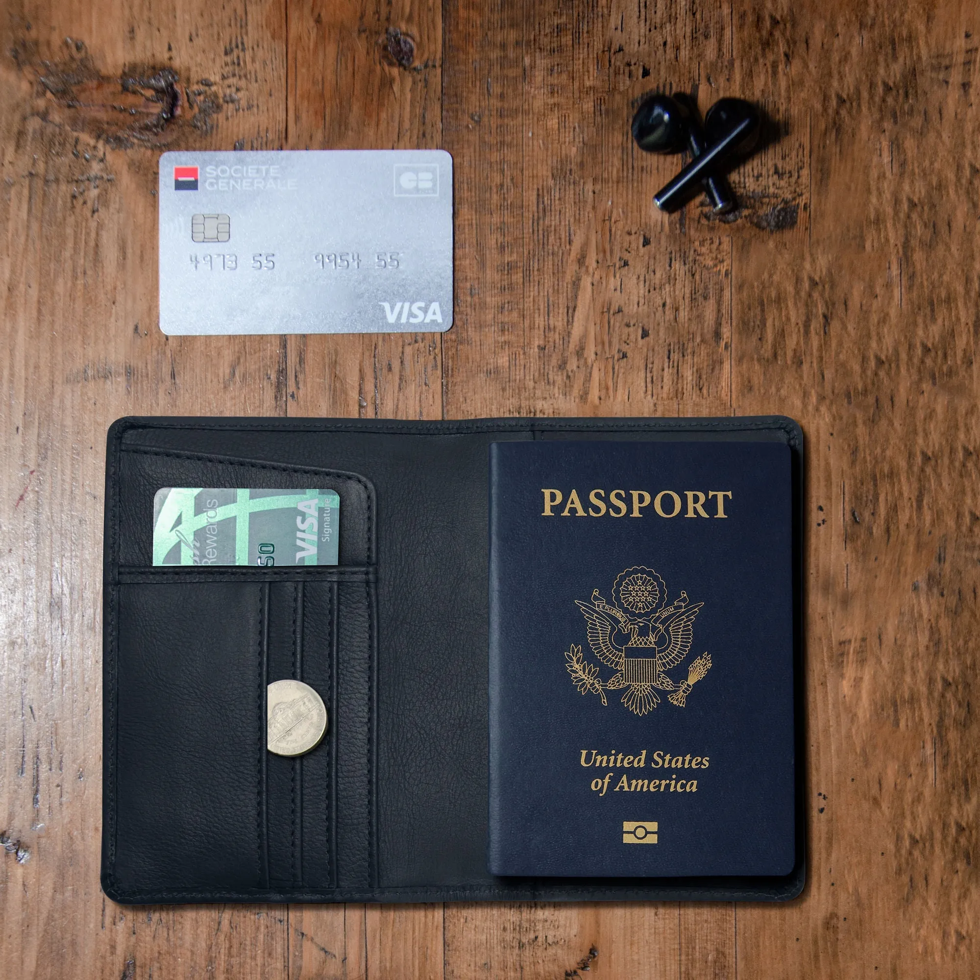 Passport Wallets - Boarding Pass, Cards, Cash, Coins, AirTag (American Flag optional) - Image 51