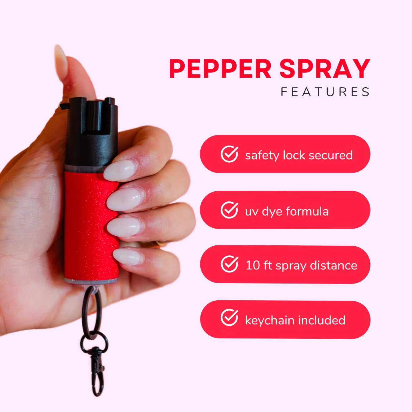 Pepper Spray + Keychain - Image 4