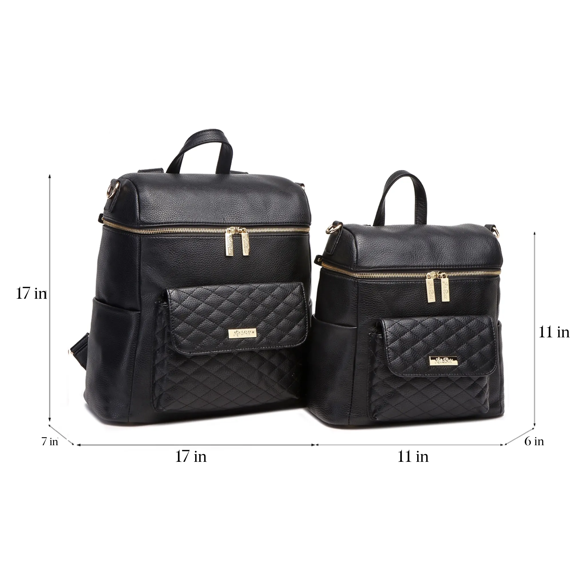Petit Monaco Diaper Bag | Ebony Black - Image 9