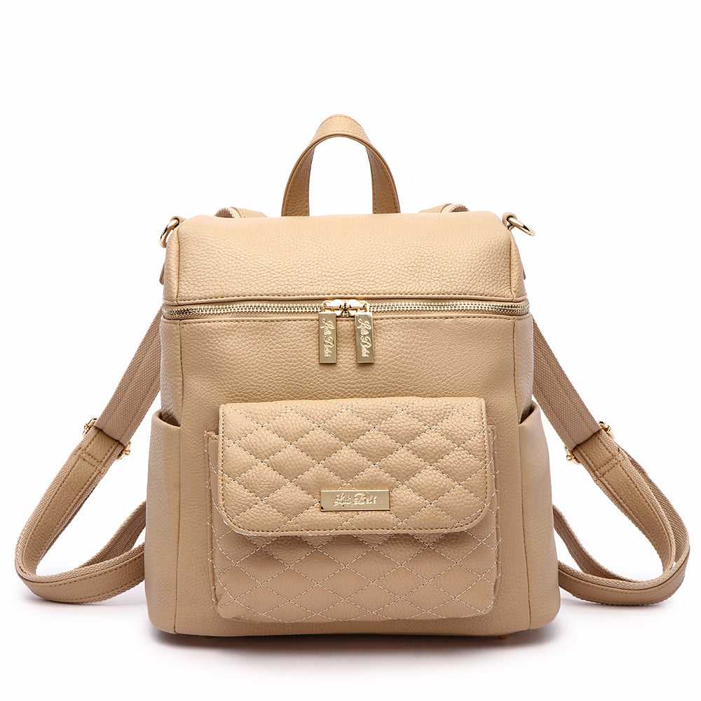 Petit Monaco Backpack Diaper Bag | Latte - Image 6