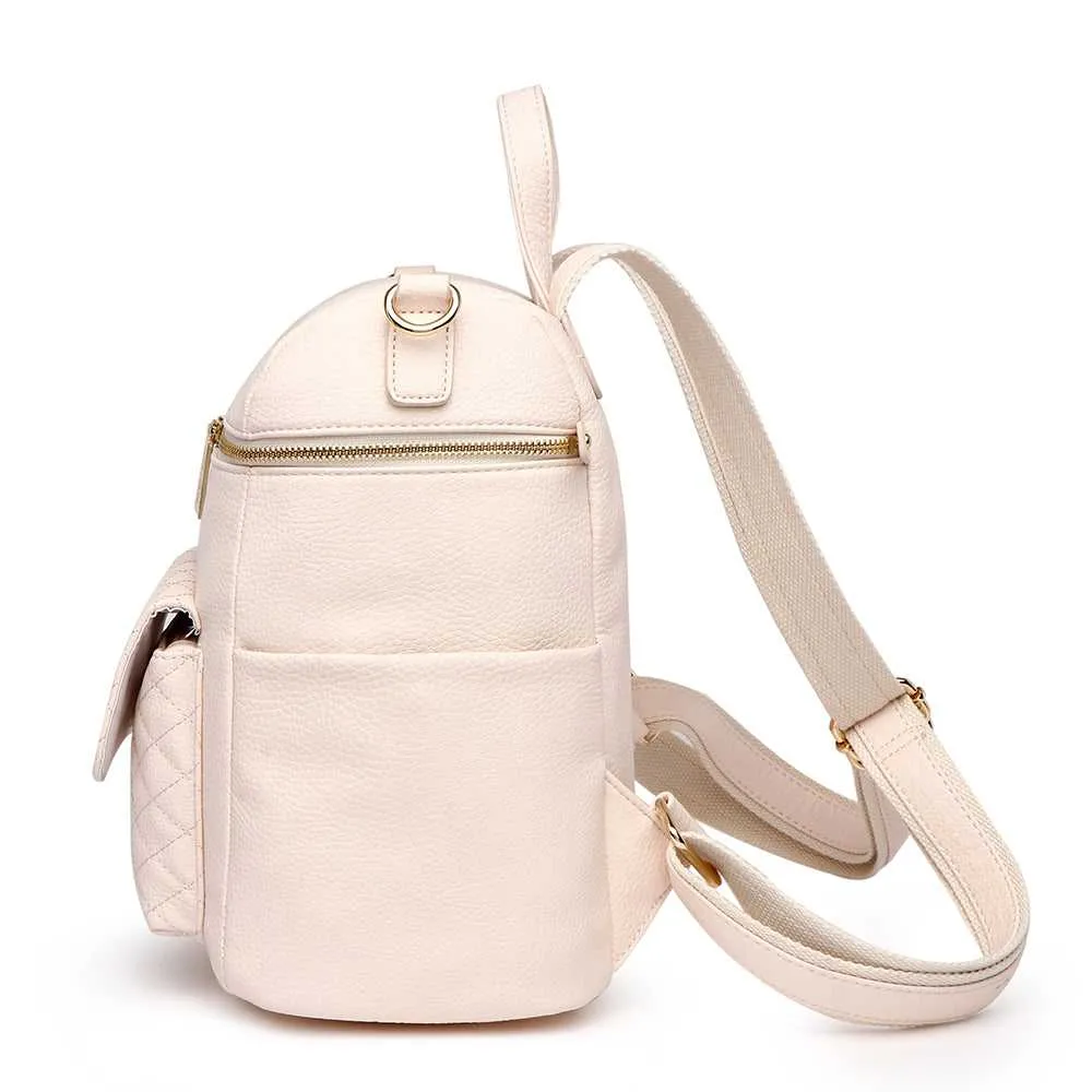 Petit Monaco Backpack Diaper Bag | Pastel Pink - Image 5