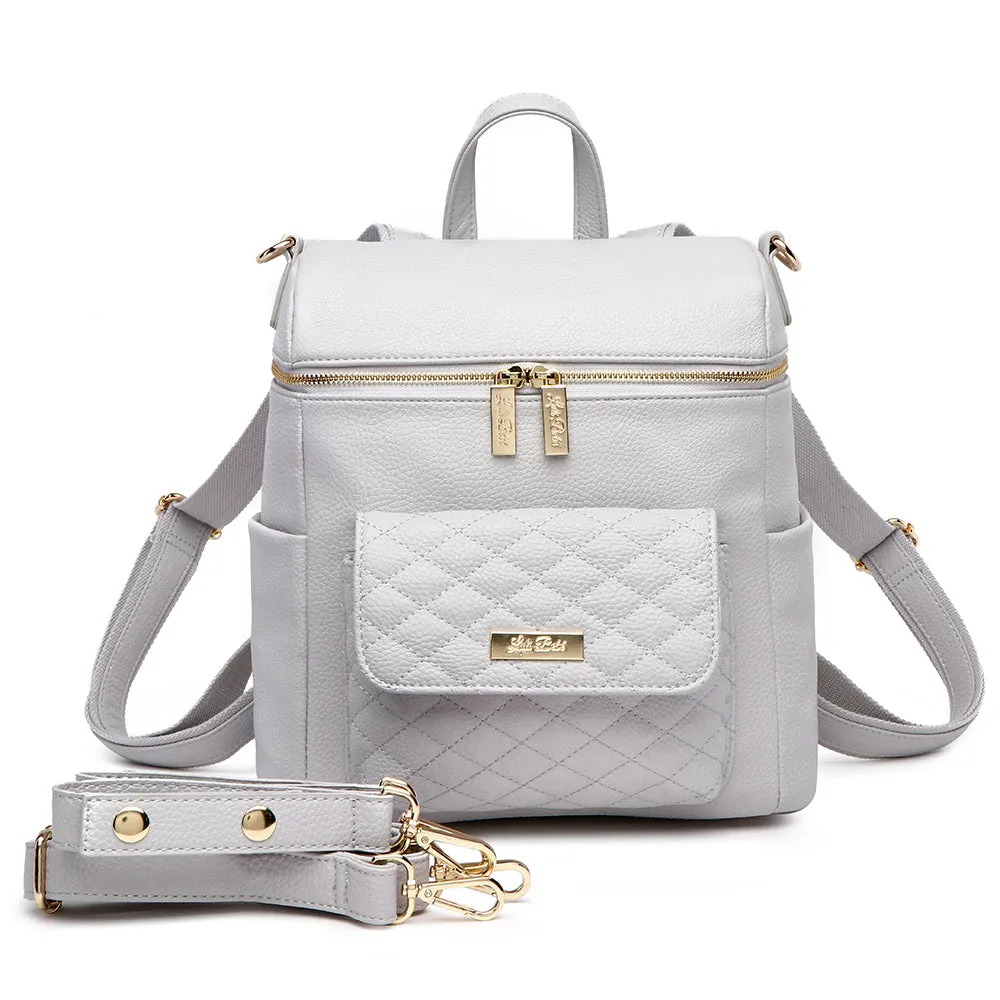 Petit Monaco Backpack Diaper Bag | Stone Grey