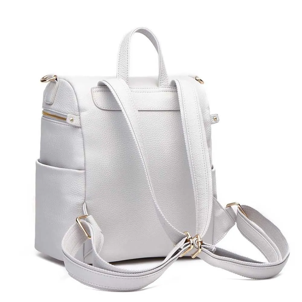 Petit Monaco Backpack Diaper Bag | Stone Grey - Image 3