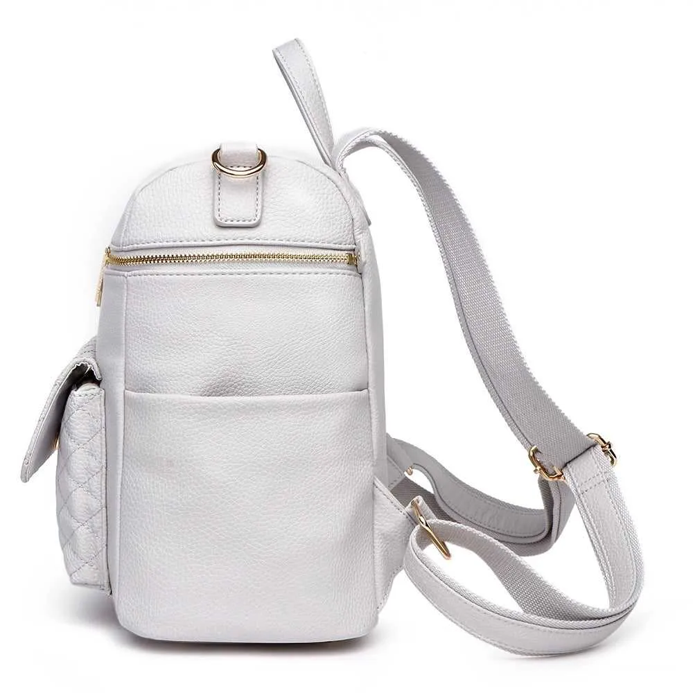 Petit Monaco Backpack Diaper Bag | Stone Grey - Image 5