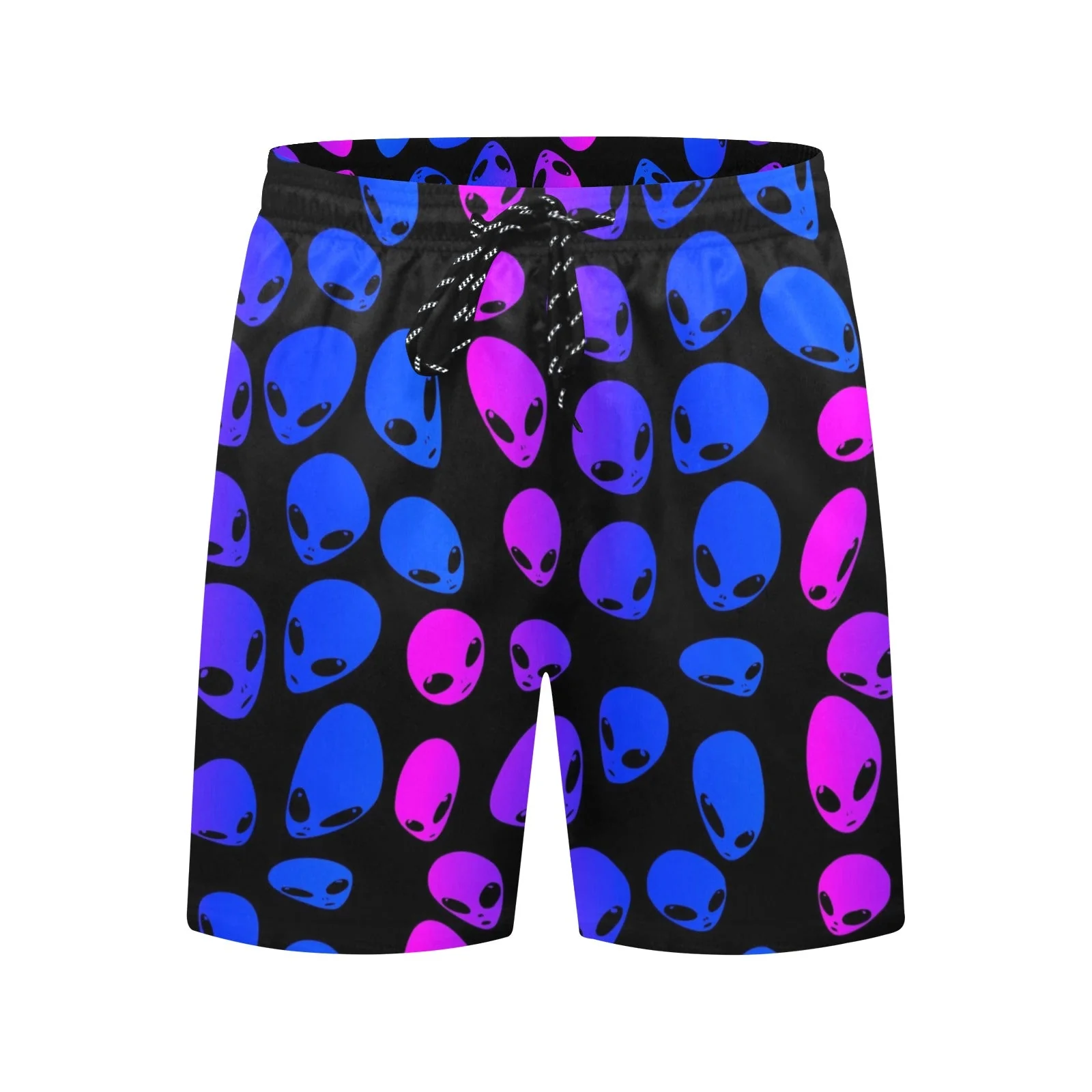 Pink and Blue Alien Ombre Swim Shorts - Image 3