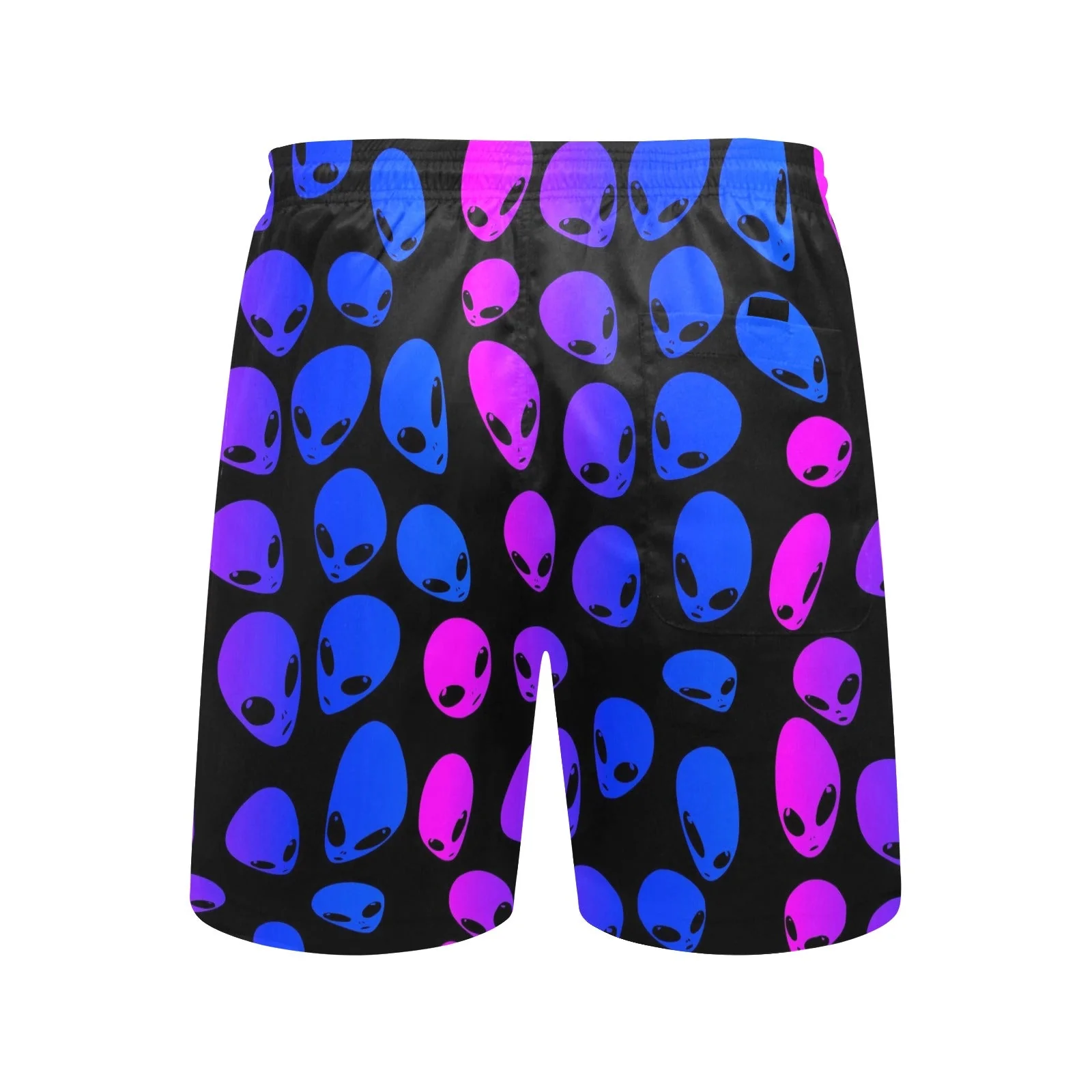 Pink and Blue Alien Ombre Swim Shorts - Image 4