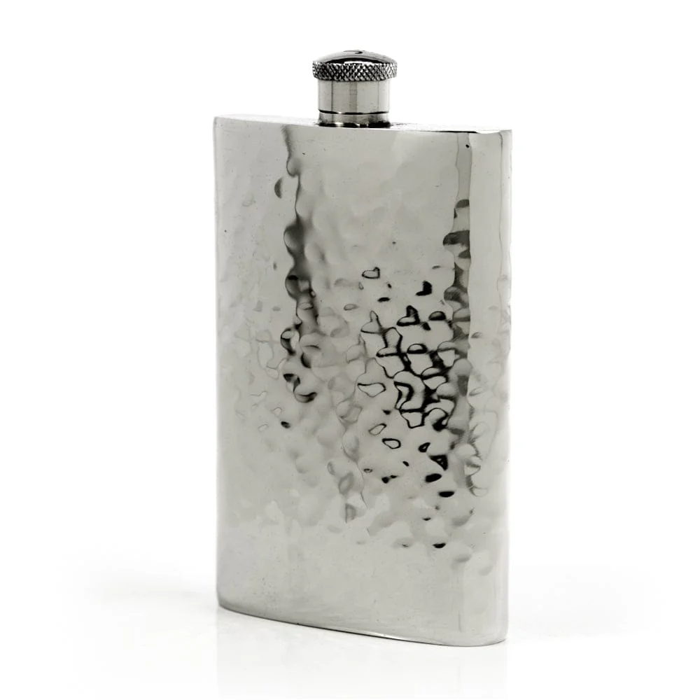 Pioneer 22-Gauge Solid Pewter 9oz Flask - Image 10