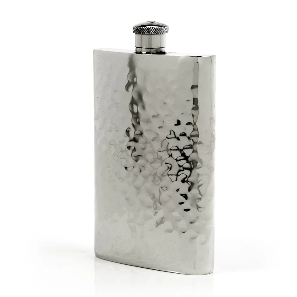 Pioneer 22-Gauge Solid Pewter 9oz Flask - Image 11