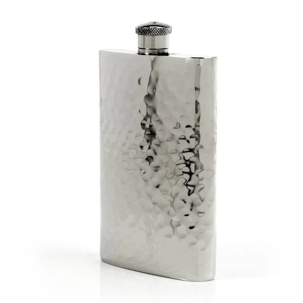 Pioneer 22-Gauge Solid Pewter 9oz Flask - Image 12