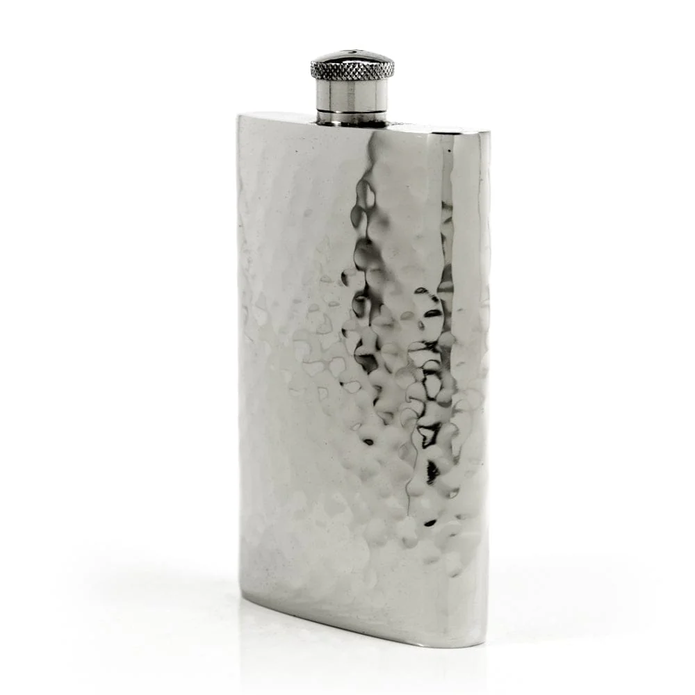 Pioneer 22-Gauge Solid Pewter 9oz Flask - Image 13