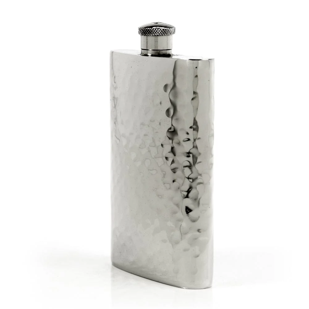 Pioneer 22-Gauge Solid Pewter 9oz Flask - Image 14