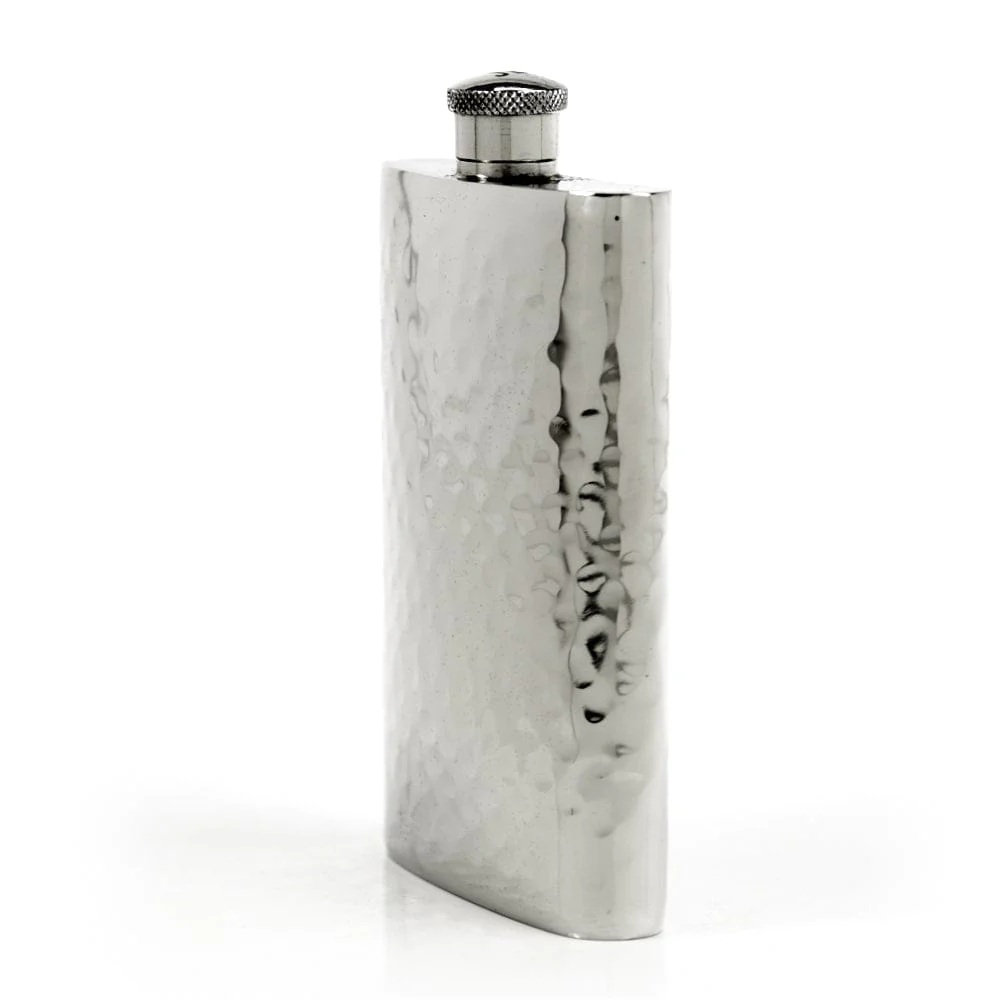 Pioneer 22-Gauge Solid Pewter 9oz Flask - Image 16