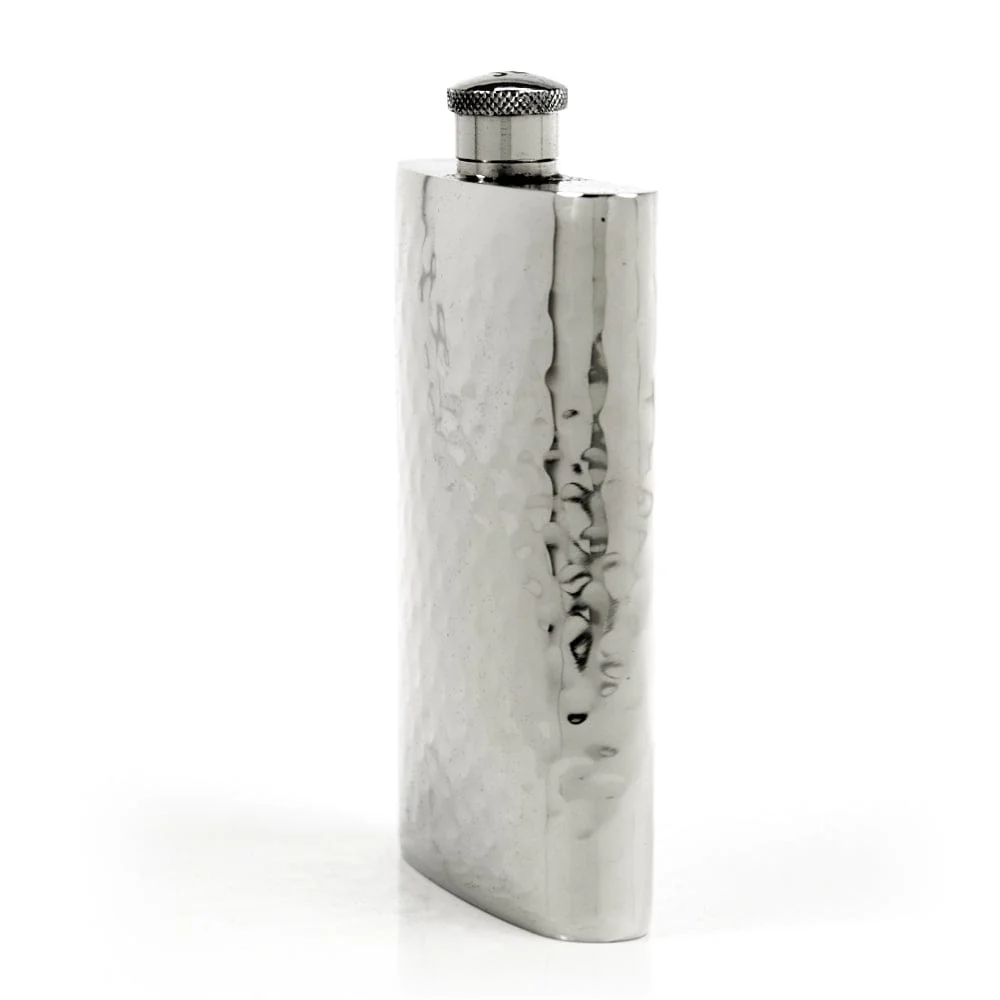 Pioneer 22-Gauge Solid Pewter 9oz Flask - Image 17
