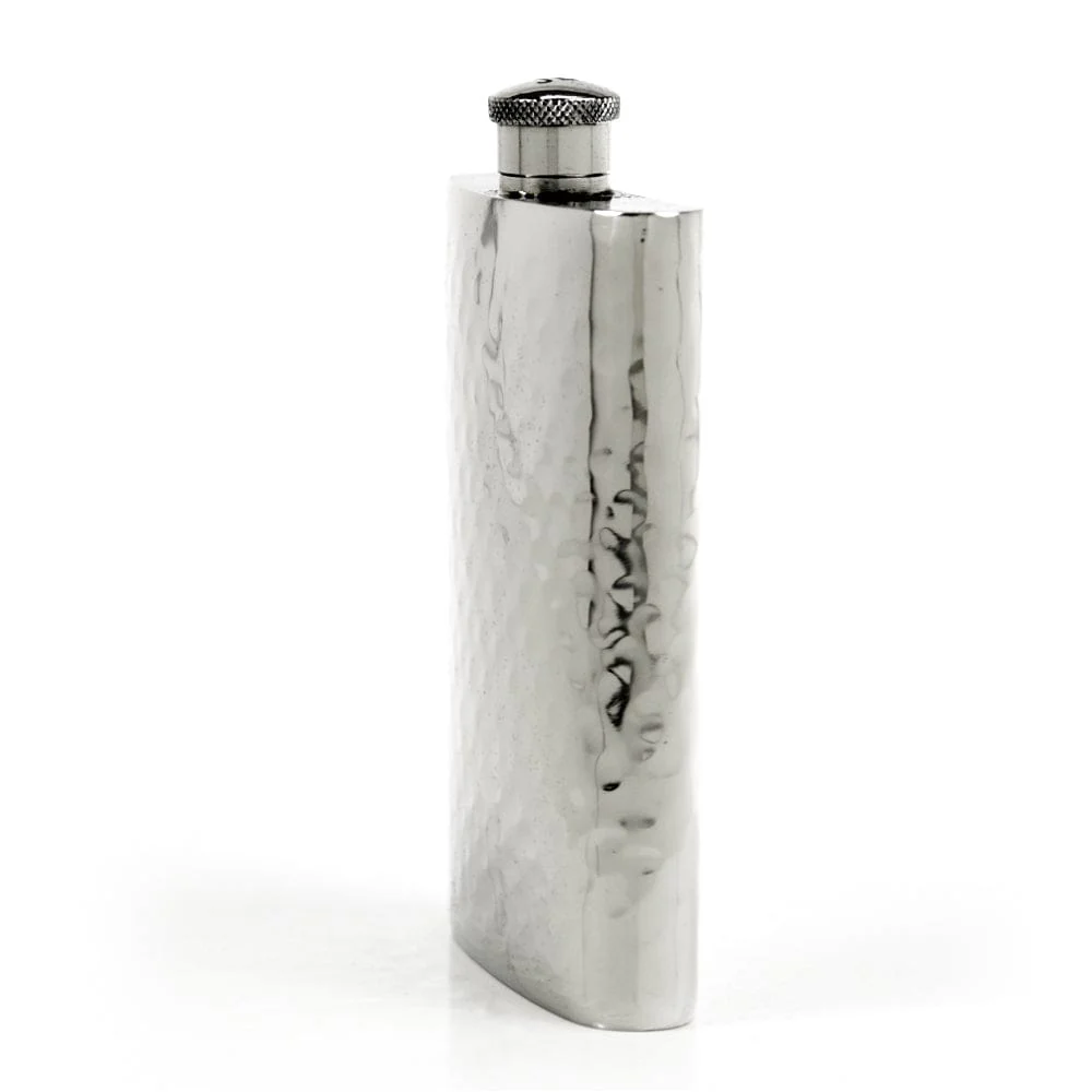 Pioneer 22-Gauge Solid Pewter 9oz Flask - Image 18