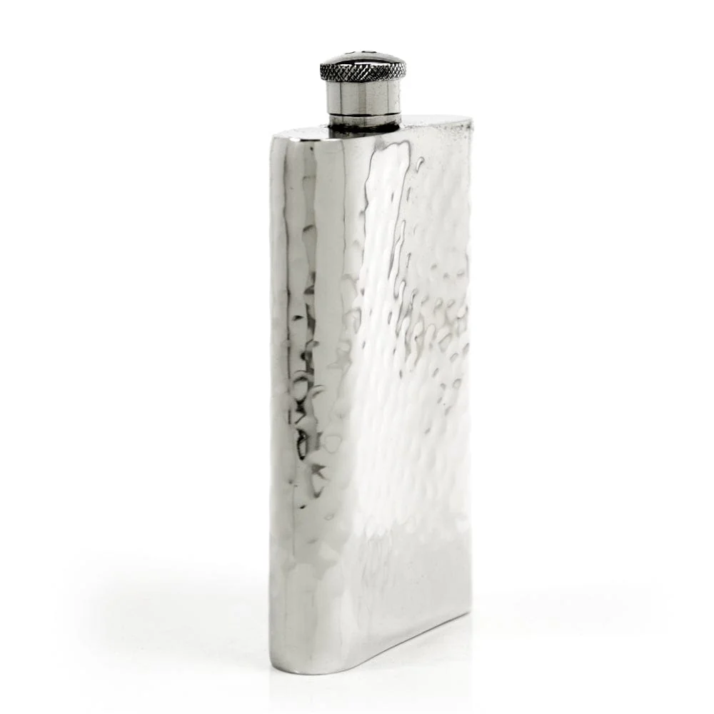 Pioneer 22-Gauge Solid Pewter 9oz Flask - Image 27
