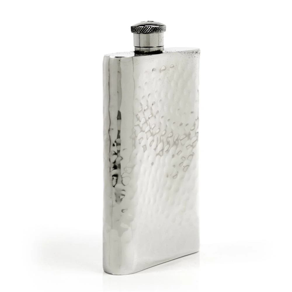 Pioneer 22-Gauge Solid Pewter 9oz Flask - Image 29
