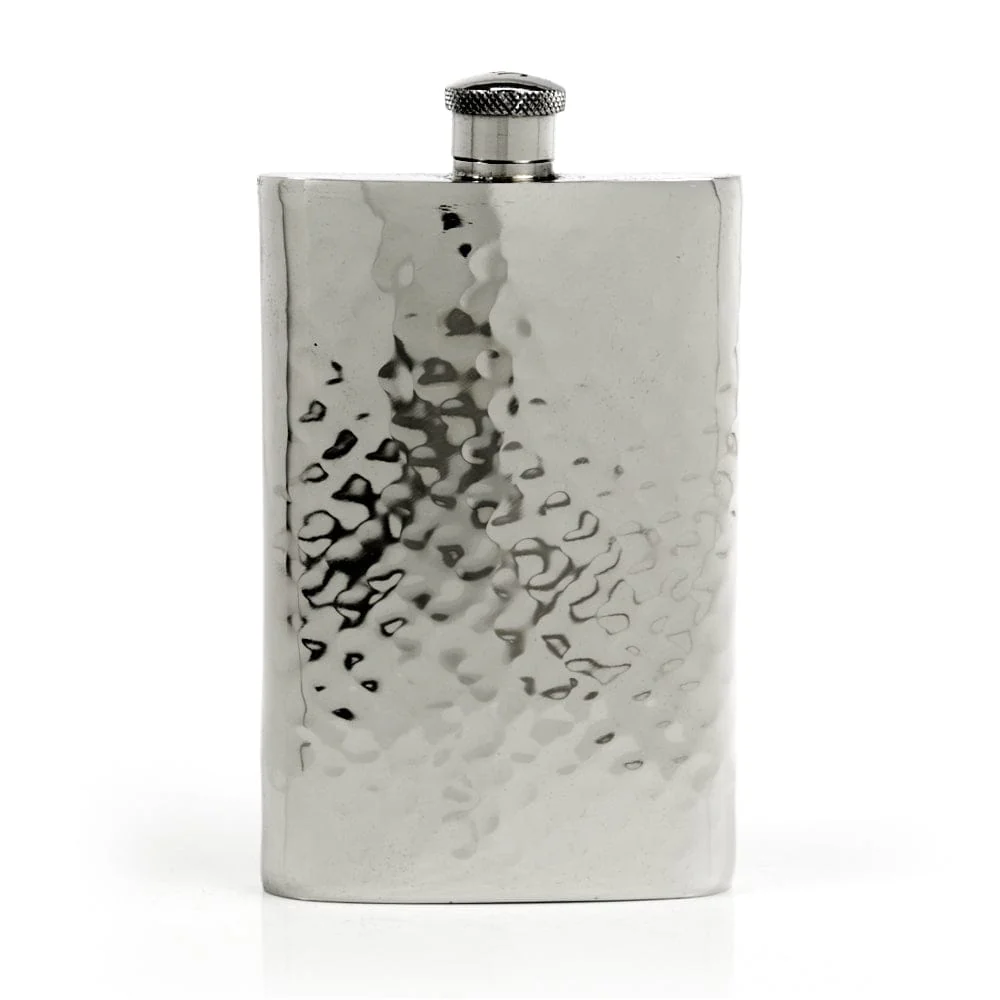 Pioneer 22-Gauge Solid Pewter 9oz Flask - Image 3