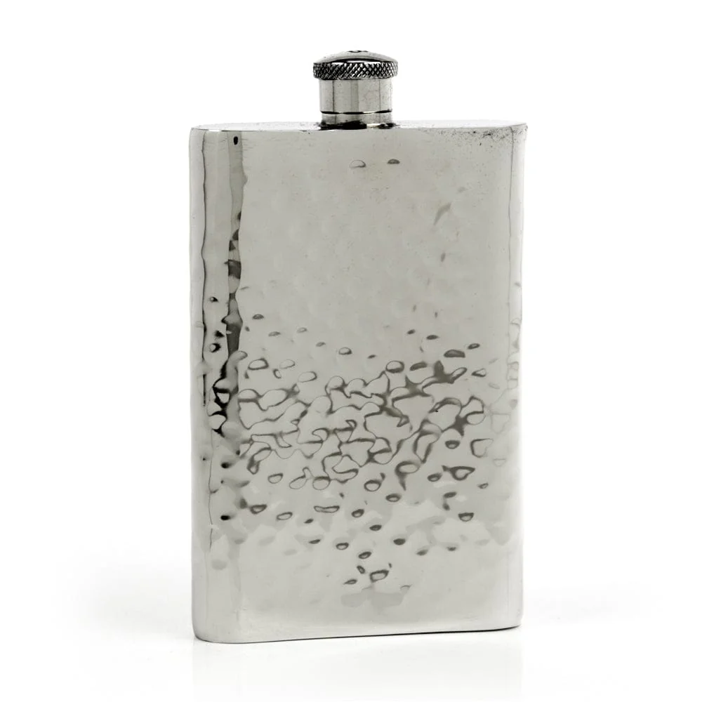 Pioneer 22-Gauge Solid Pewter 9oz Flask - Image 37