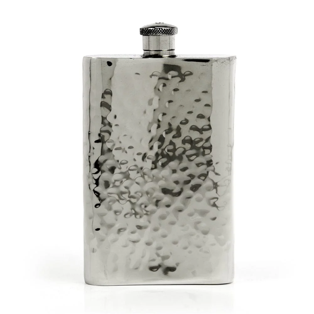 Pioneer 22-Gauge Solid Pewter 9oz Flask - Image 39