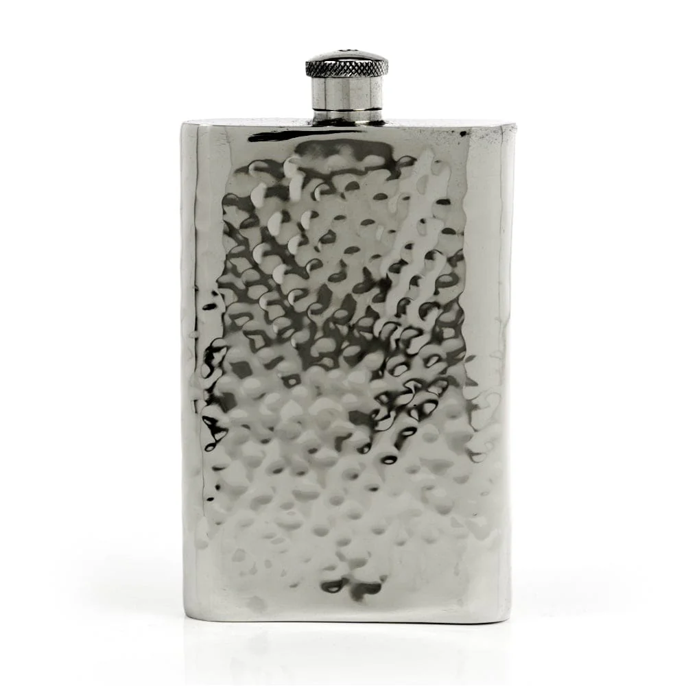 Pioneer 22-Gauge Solid Pewter 9oz Flask - Image 40