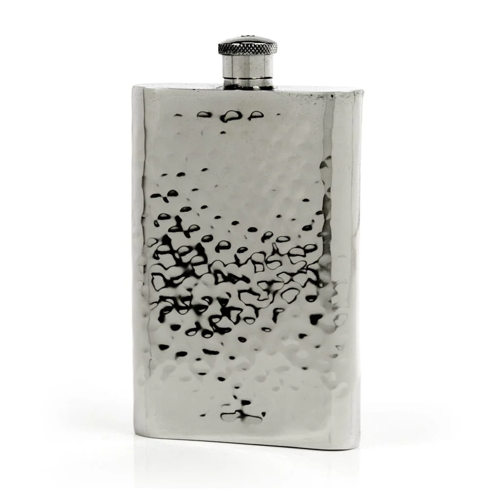 Pioneer 22-Gauge Solid Pewter 9oz Flask - Image 43