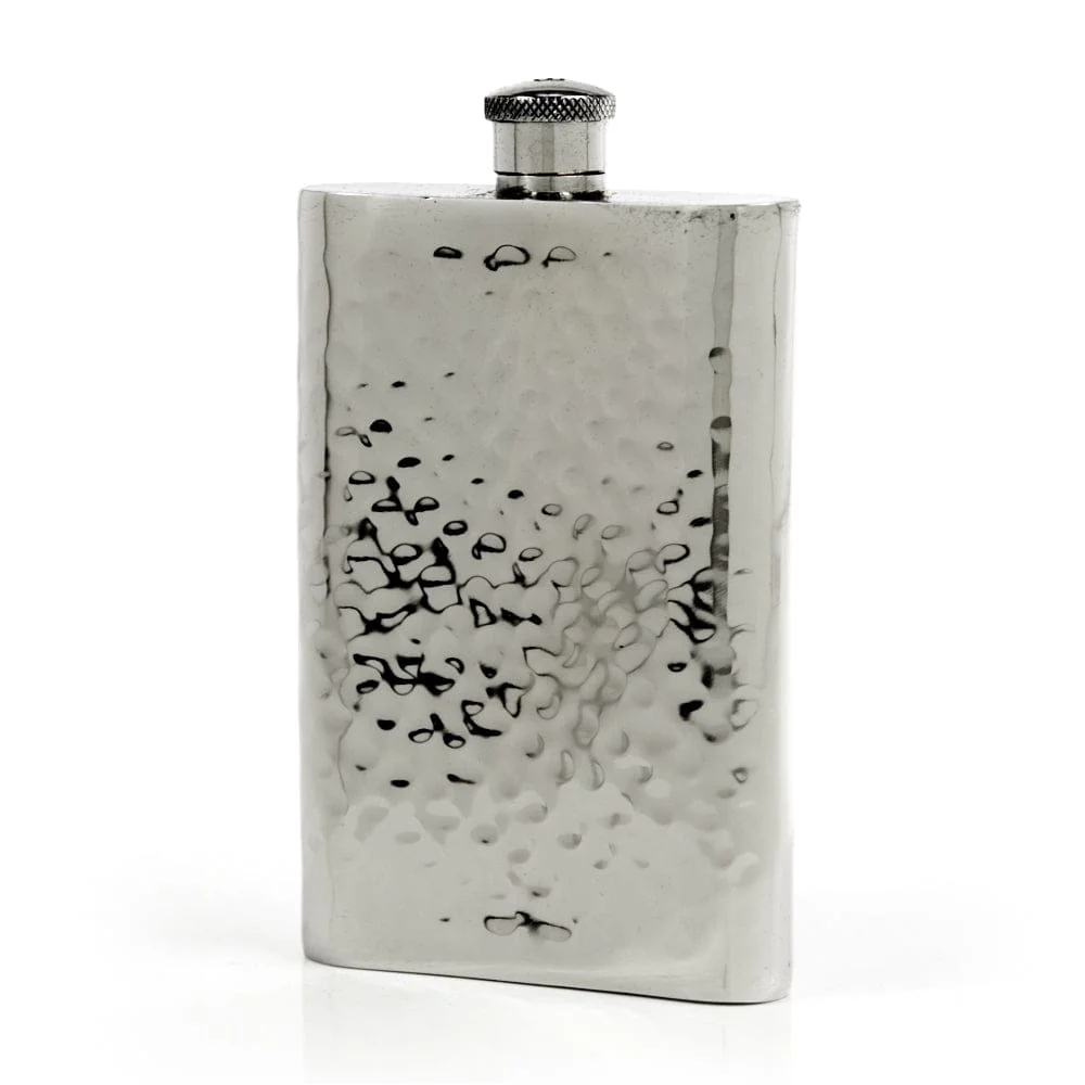 Pioneer 22-Gauge Solid Pewter 9oz Flask - Image 44