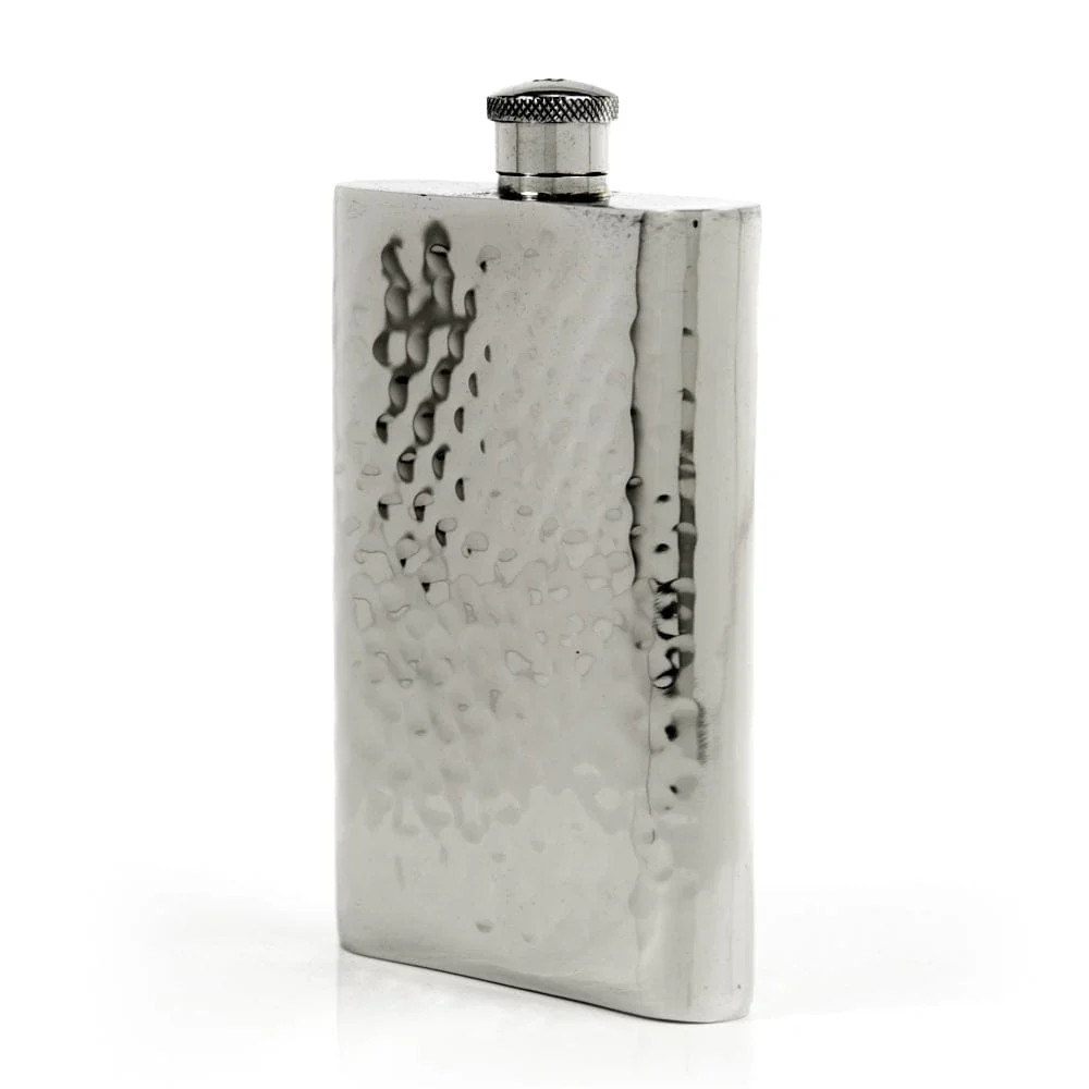 Pioneer 22-Gauge Solid Pewter 9oz Flask - Image 48