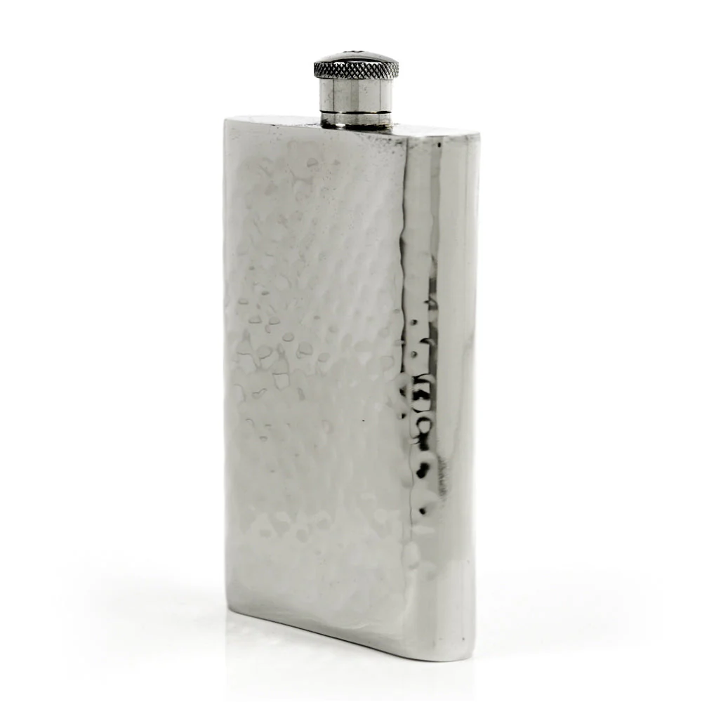Pioneer 22-Gauge Solid Pewter 9oz Flask - Image 49
