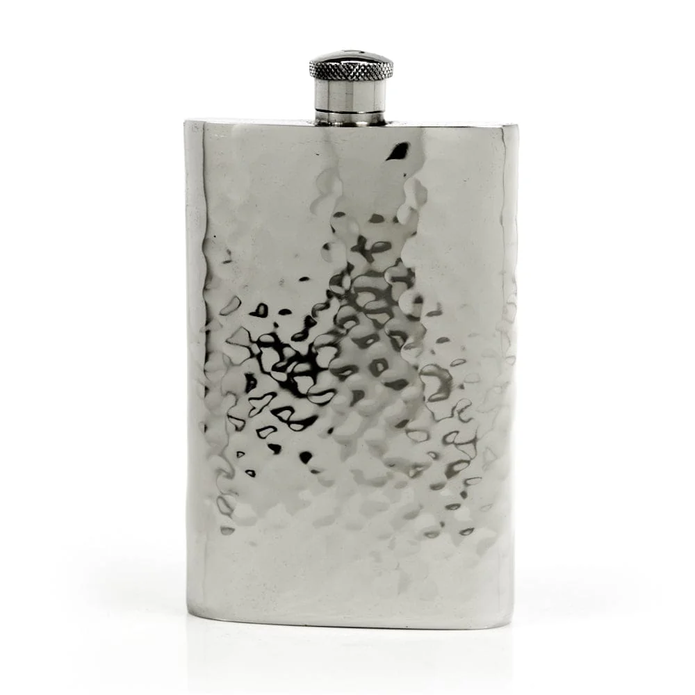 Pioneer 22-Gauge Solid Pewter 9oz Flask - Image 5