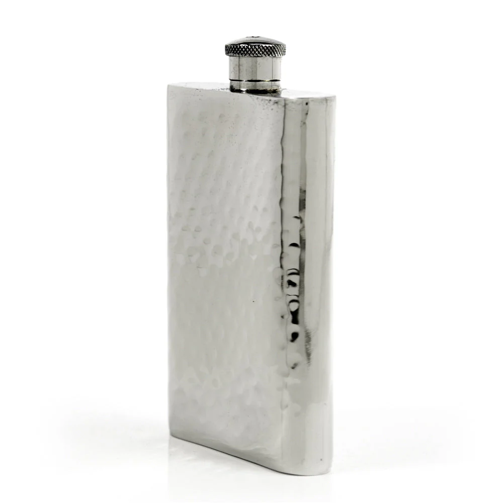 Pioneer 22-Gauge Solid Pewter 9oz Flask - Image 50