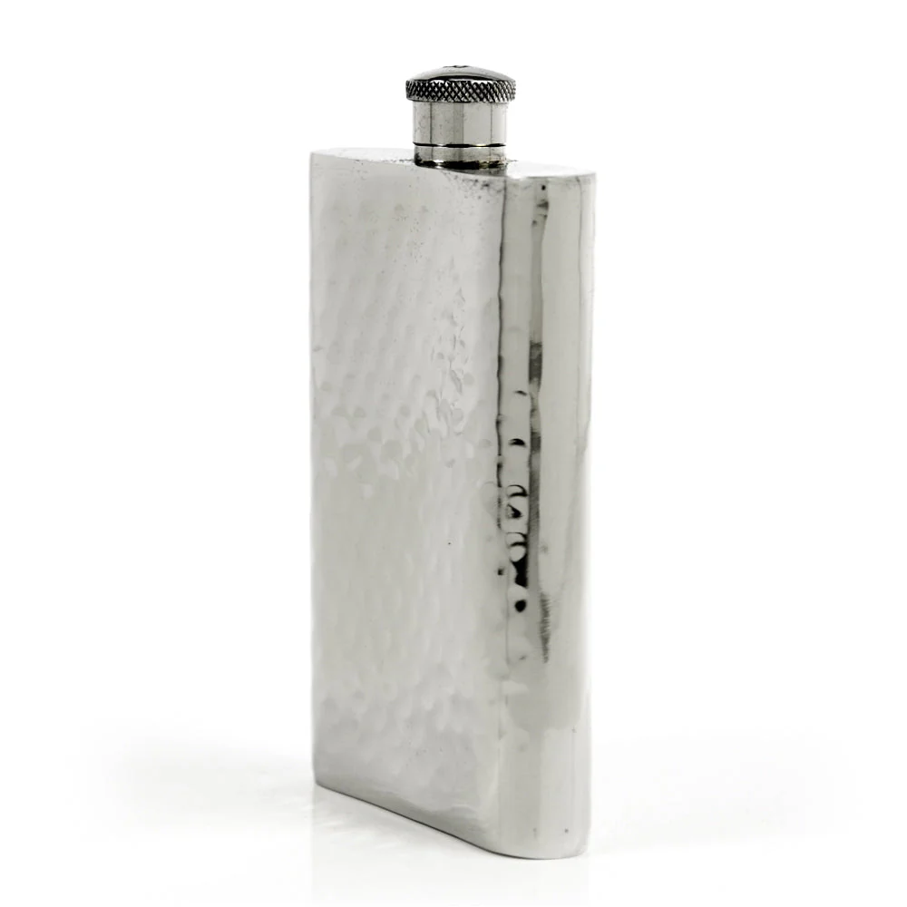 Pioneer 22-Gauge Solid Pewter 9oz Flask - Image 51