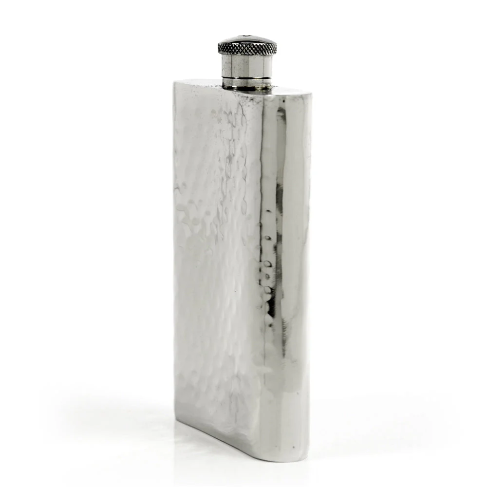 Pioneer 22-Gauge Solid Pewter 9oz Flask - Image 52