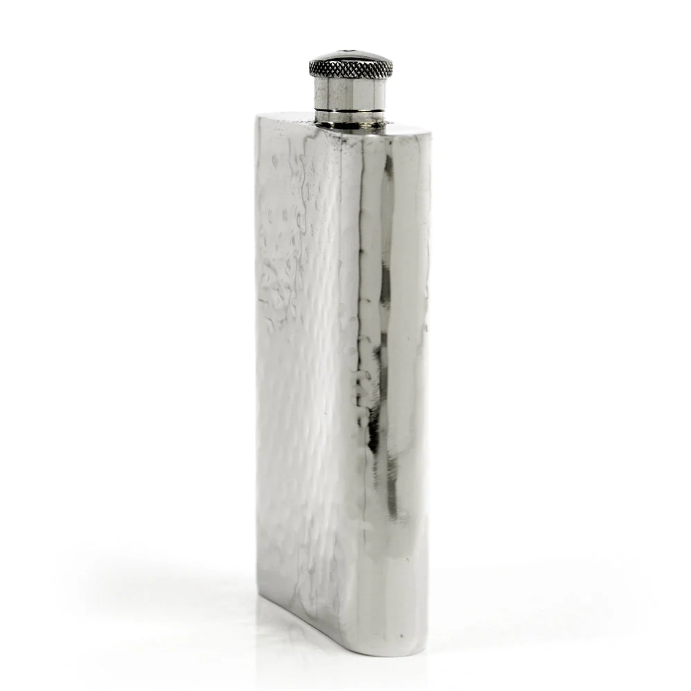 Pioneer 22-Gauge Solid Pewter 9oz Flask - Image 53
