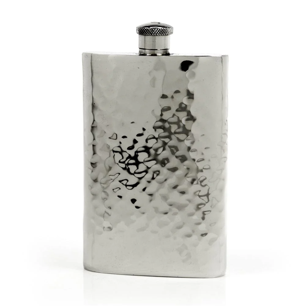 Pioneer 22-Gauge Solid Pewter 9oz Flask - Image 6