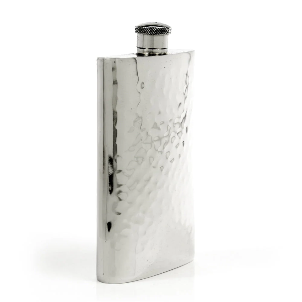 Pioneer 22-Gauge Solid Pewter 9oz Flask - Image 64