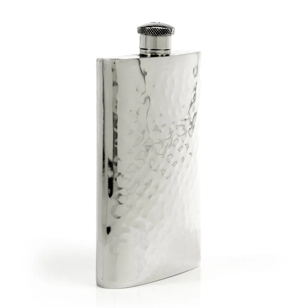 Pioneer 22-Gauge Solid Pewter 9oz Flask - Image 65