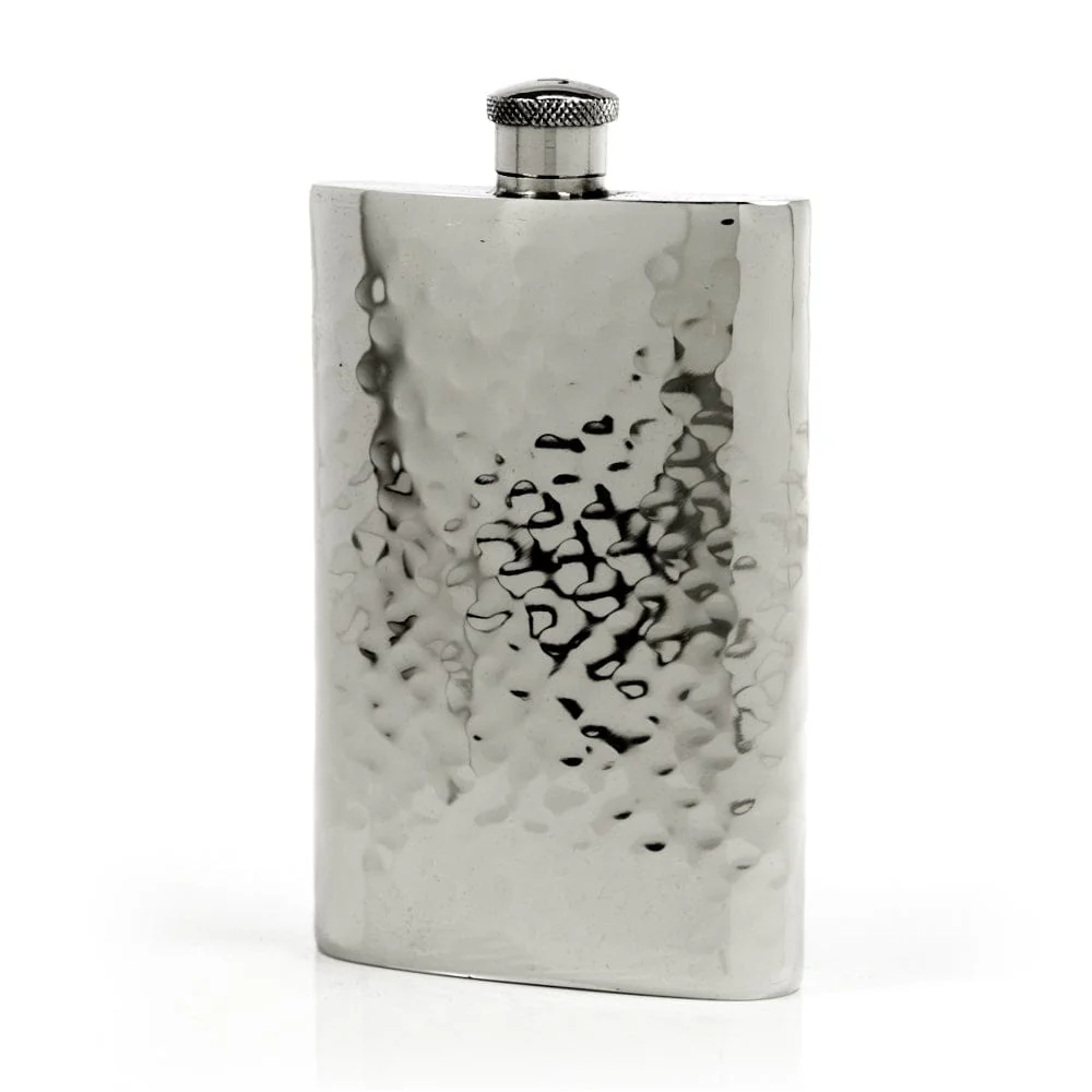 Pioneer 22-Gauge Solid Pewter 9oz Flask - Image 8