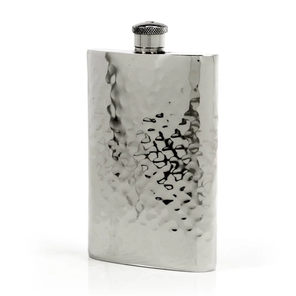 Pioneer 22-Gauge Solid Pewter 9oz Flask - Image 9