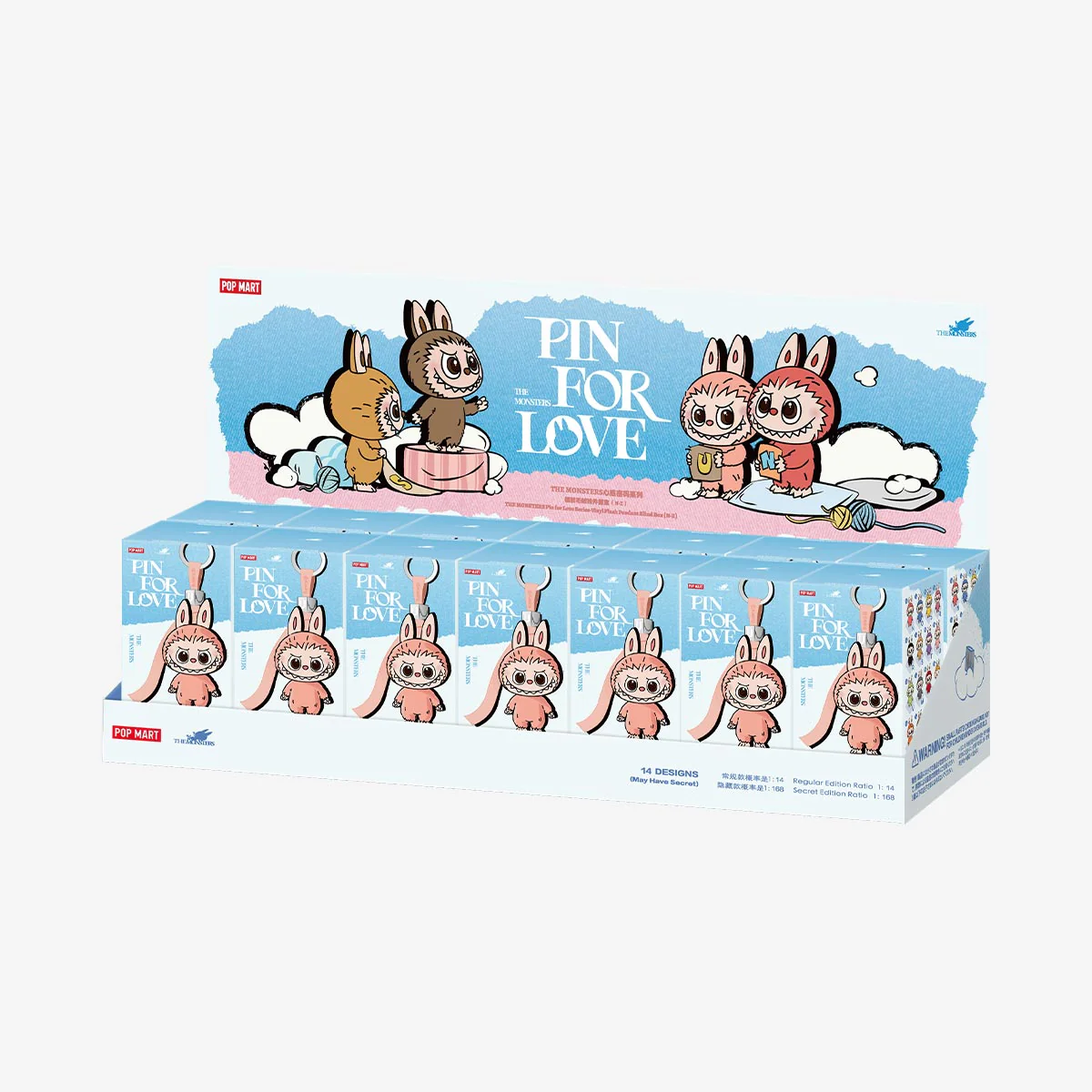 Labubu Pin for Love Series Blind Box (N-Z) Blue - Image 8