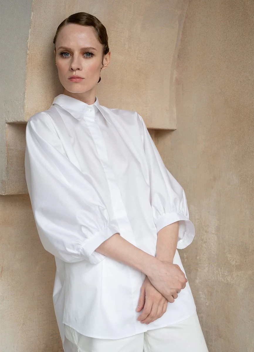 Prima Italian Design White Shirt Organic Cotton - Image 6